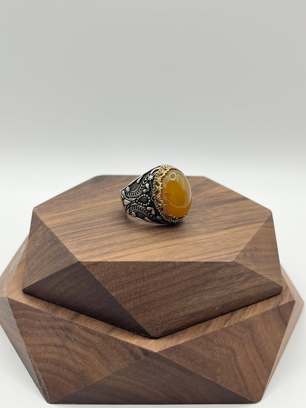 Obsidian & Ember Ring