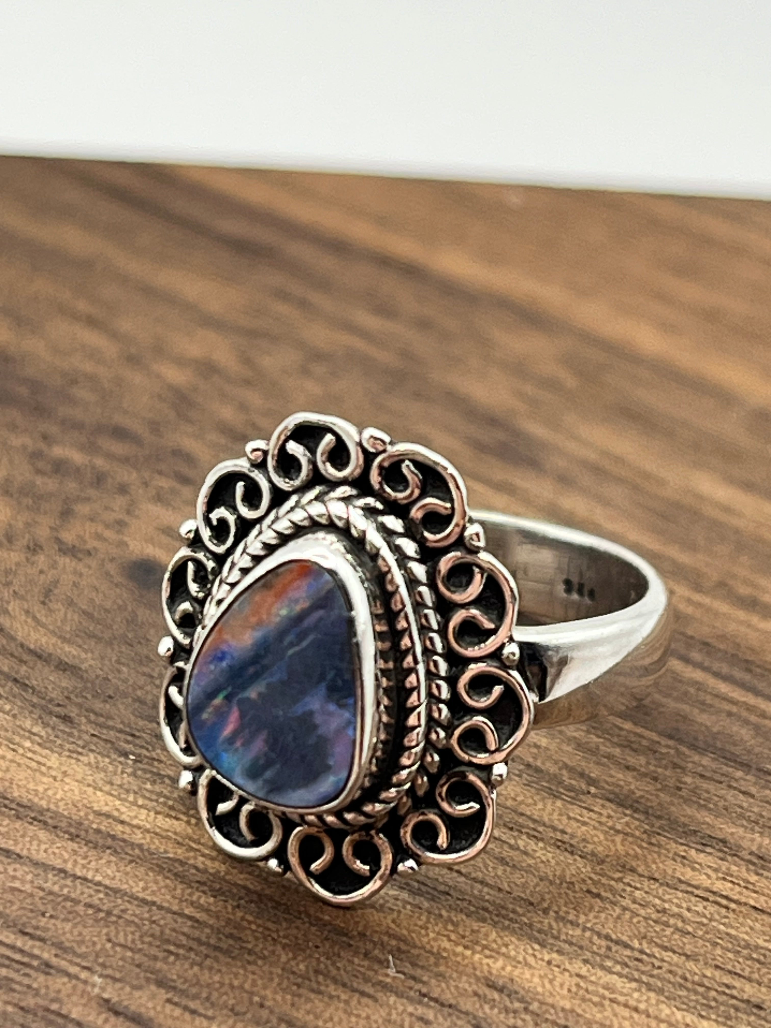 Vintage Boulder Opal Women’s Ring