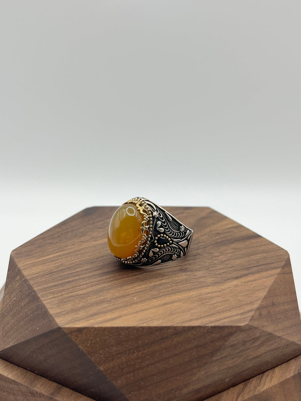 Obsidian & Ember Ring