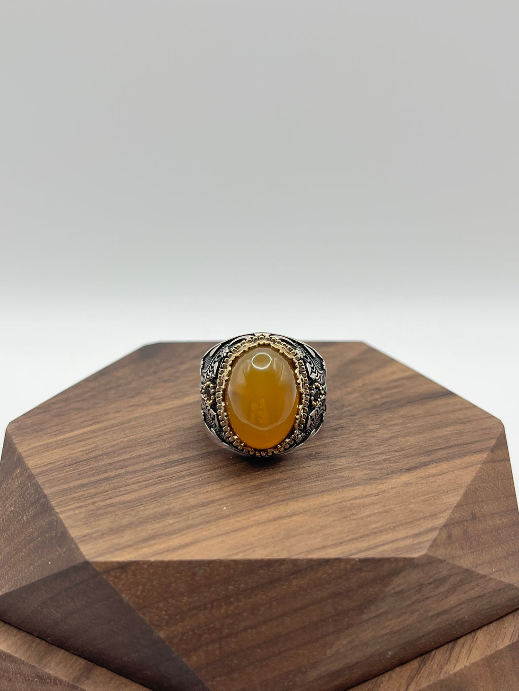 Obsidian & Ember Ring