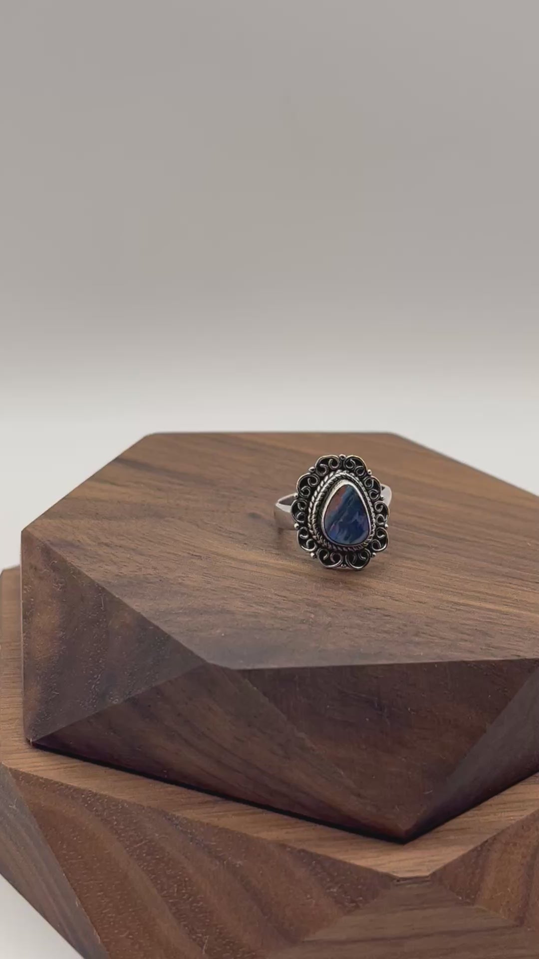 Vintage Boulder Opal Women’s Ring
